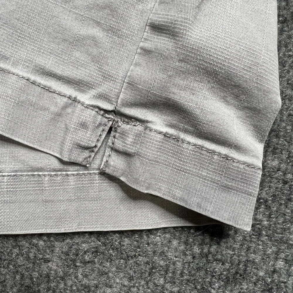Horny Toad Casual Shorts Men's 34 Gray Ripstop Organic Cotton Stretch Blend‎